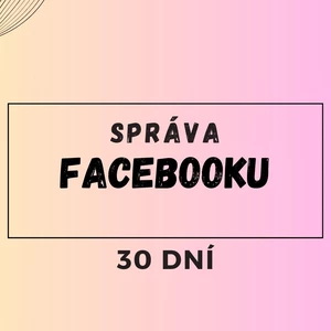 Správa facebooku
