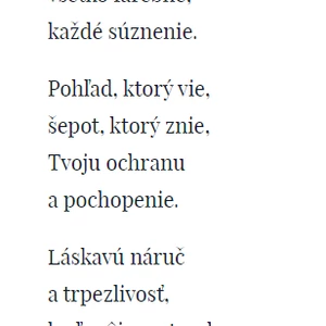 Napíšem báseň - originálny darček alebo príhovor či reklama