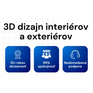 3D architektúry a dizajnu interiérov aj exteriérov – profesionálne vizualizácie
