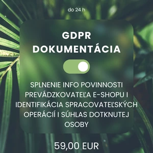 GDPR pre E-shop