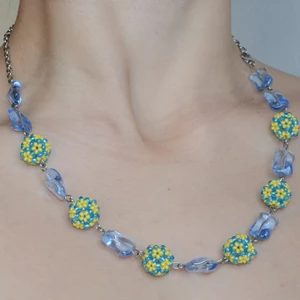 Modrá sada šperků - ocel