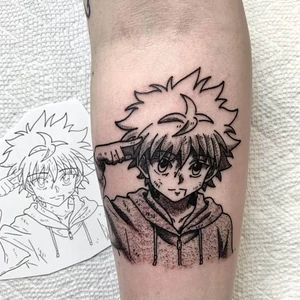 Ja spravím anime návrh tetovania 