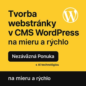 Tvorba webstránky v CMS WordPress – rýchlo a na mieru