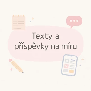 Příspěvky popisy a texty pro vaše projekty