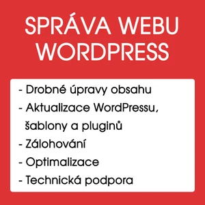 Správa webu WordPress
