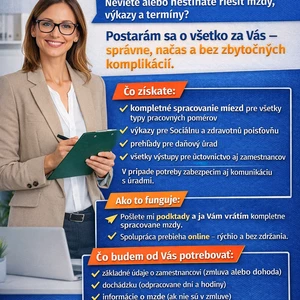 Spracovanie miezd – kompletné a spoľahlivé