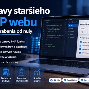 Upravím starší PHP web a pripravím ho na ďalší rozvoj