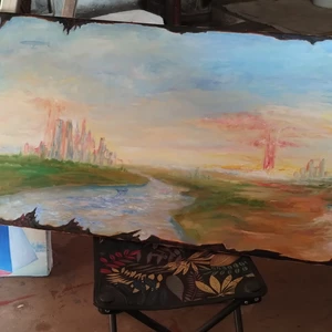 Nový svět olej na plátně