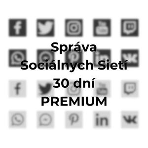 Správa Sociálnych Sietí 30 dní - PREMIUM