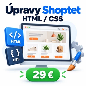 Upravím HTML/CSS na Shoptet e-shope