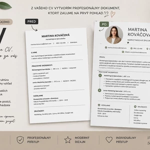 Ja upravím a vylepším vaše existujúce CV