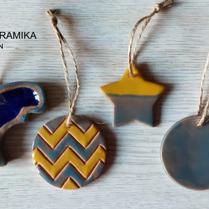 Keramická sada ozdob 4ks - sada12