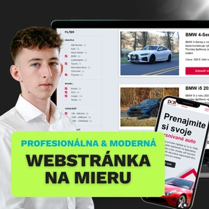 Moderná a profesionálna web stránka pre firmy na MIERU
