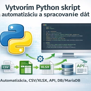 Vytvorim Python skript na automatizaciu a spracovanie dat