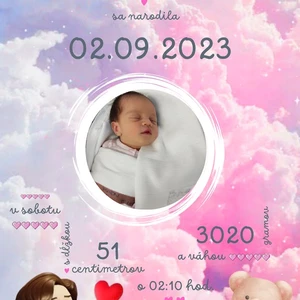 Personalizované Tabuľky pre Bábätká