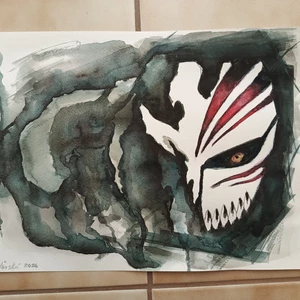 Ručne maľovaný obrázok Bleach - maska Ichiga