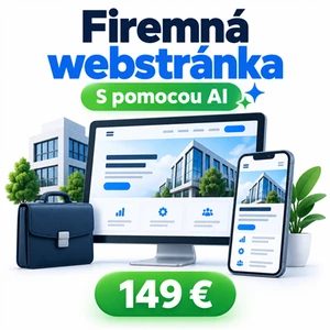 Vytvorím firemnú webstránku pomocou AI