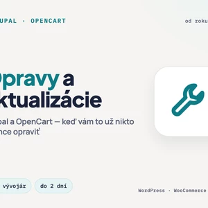 Drupal a OpenCart opravy aktualizácie a úpravy