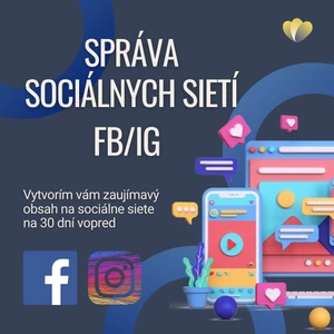 Správa sociálnych sietí FB/IG