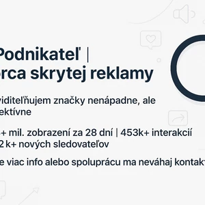Skrytá reklama vo videu 1 týždenne  zviditeľni sa cez profil s 13 miliónovým 