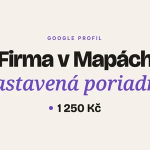 Nastavím a optimalizujem váš firemný profil na Google