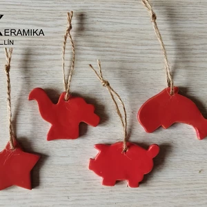 Keramická sada ozdob 4ks - sada11