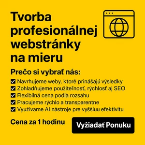 Tvorba profesionálnej webstránky na mieru