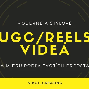 Vytvorím REELS/UGC video pre vašu značku/firmu