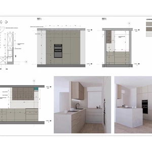 já udělám realizační projekt kuchyně spolu s vizualizací rovnou pro truhláře