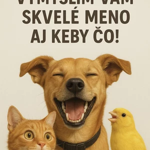 Vymyslím vtipné meno pre vášho domáceho miláčika