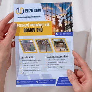 Moderní reklamní leták