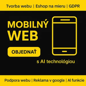 Tvorba webstránky s mobilnou verziou – na mieru a pripravená predávať