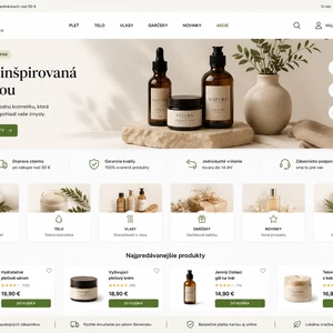 Navrhnem moderný dizajn úvodnej stránky pre e-shop