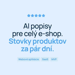 Vygenerujem AI popisy produktov pre celý e-shop