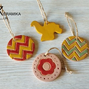 Keramická sada ozdob 4ks - sada7