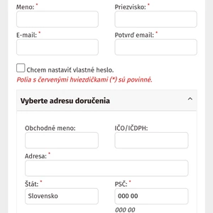 Ja spravím jednostrankovu registráciu pre prestashop