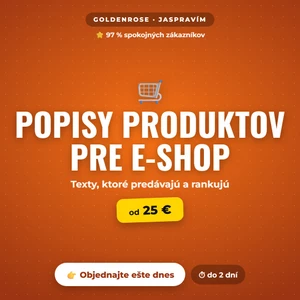 Napíšem predajné popisy produktov pre e-shop – SEO texty ktoré predávajú