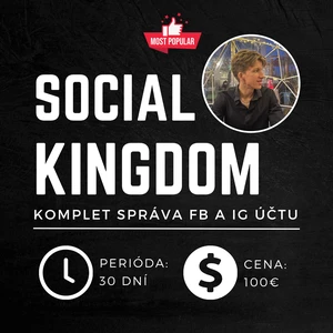 SOCIAL KINGDOM – Komplet správa FB a IG účtu