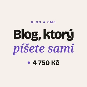 Pridám na váš web blog s jednoduchou správou článkov