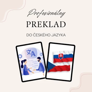 Profesionálny preklad do českého jazyka