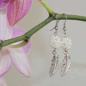 Šité náušnice - bižuterní kov - varianty