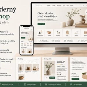 Vytvorím moderný e-shop pre vaše produkty na mieru