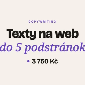 Napíšem predajné texty na váš web do 5 podstránok