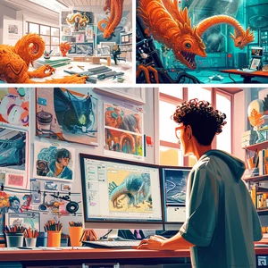 Balík 50ks ilustračních fotografií