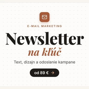 Newsletter na kľúč – text dizajn a odoslanie e-mailovej kampane
