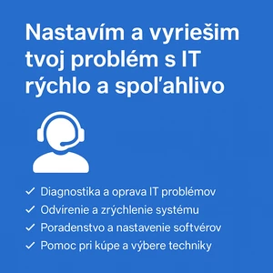Nastavím a vyriešim tvoj problém s IT rýchlo a spoľahlivo