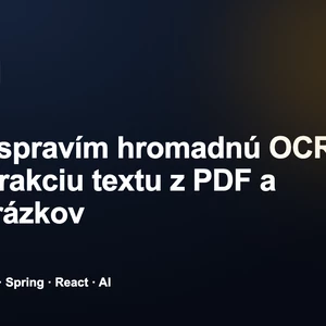 Ja spravím hromadnú OCR extrakciu textu z PDF a obrázkov