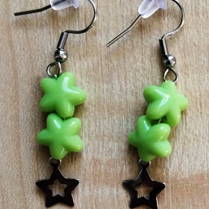 Náušnice hvězda zelená