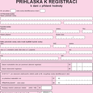 Registrace k DPH - identifikovaná osoba 