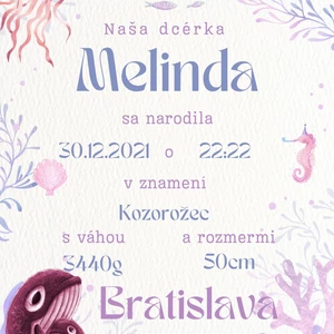 Ja vytvorím oznámenie pri narodení dieťaťa 